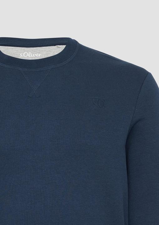 Produktbild s.Oliver Sweatshirt Sweatshirt mit Label-Stickerei (5XL)