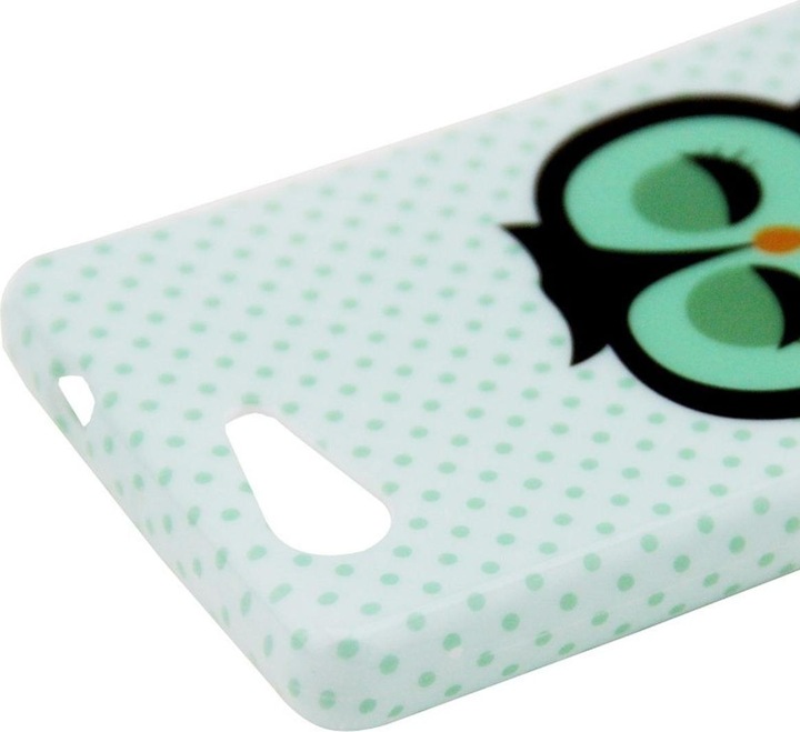 Produktbild König Design Schutzhülle Handytasche Etuis TPU für Handy Sony Xperia Z3 Compact Dicke Eule auf Ast (Sony Xperia Z3 Compact)