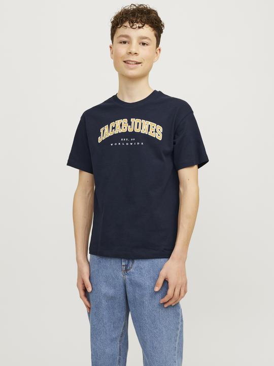 Actual product image Jack & Jones Jjecaleb Varsity Tee Ss O-Neck Sn Mni (116)