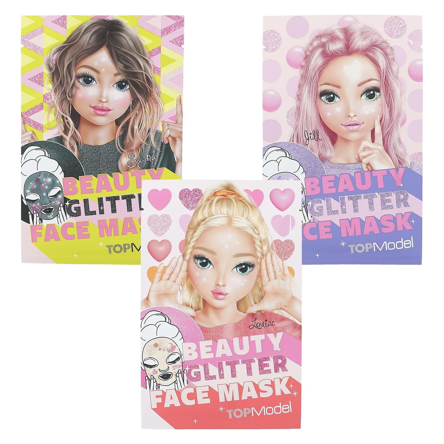 Depesche TOPModel - Beauty And Me - Glitter Gezichtsmasker - 1 Stuk