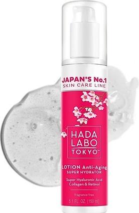 Produktbild Hada Labo Tokyo Anti-Ageing Super Hydrator Lotion mit Super-Hyaluronsäure, Collagen & Retinol für (150 ml)