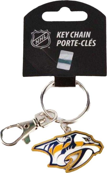Actual product image Inglasco Nashville Predators NHL Logo Keyring