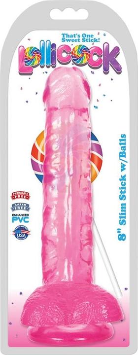 Actual product image Lollicock Slim Stick with Balls Cherry Ice