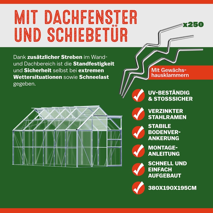 Actual product image Deuba Greenhouse