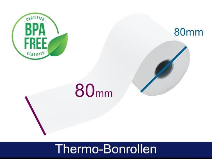 Produktbild ARTDEV Thermorolle - 80 80 25 (B/D(max.)/K) weiss, 72m, 55g, 50Rollen/VPE