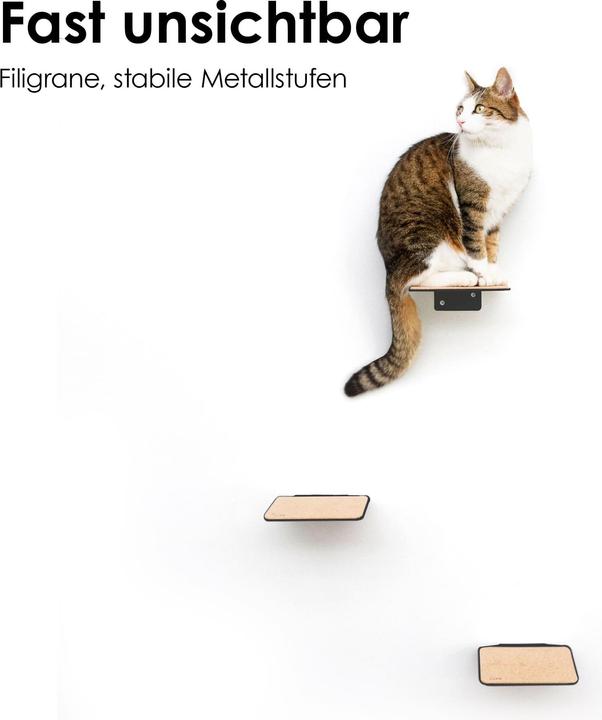 Actual product image LucyBalu STEPS Katzentreppe (Charcoal, Cork)