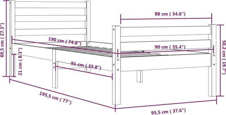 Produktbild VidaXL Ingaborg (140 x 190 cm)