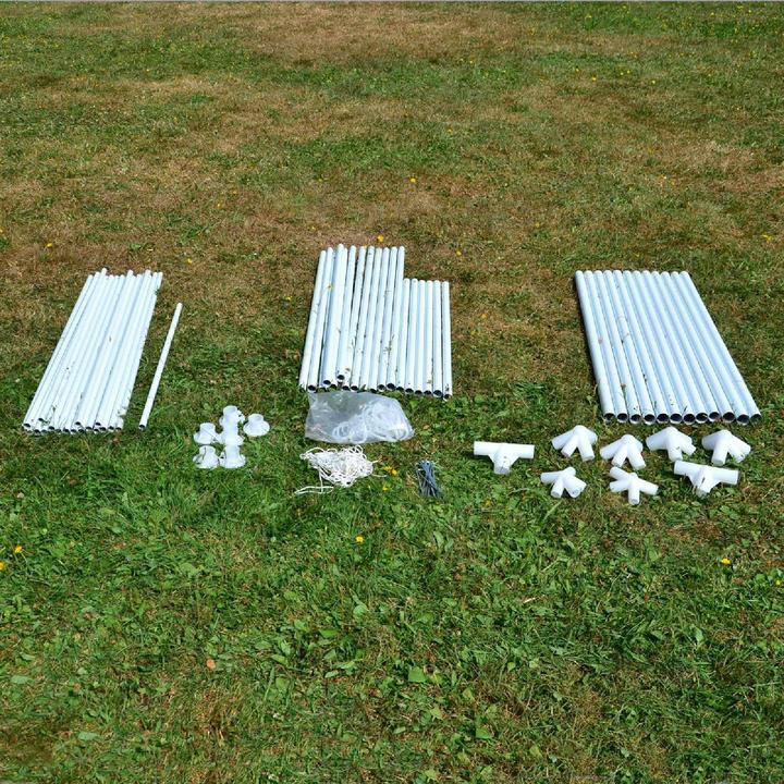 Actual product image VCM Pavillon Partyzelt grün 3x6m PE 110g/m² Gartenzelt Festzelt Eventzelt Marktzelt (600 cm, 300 cm)