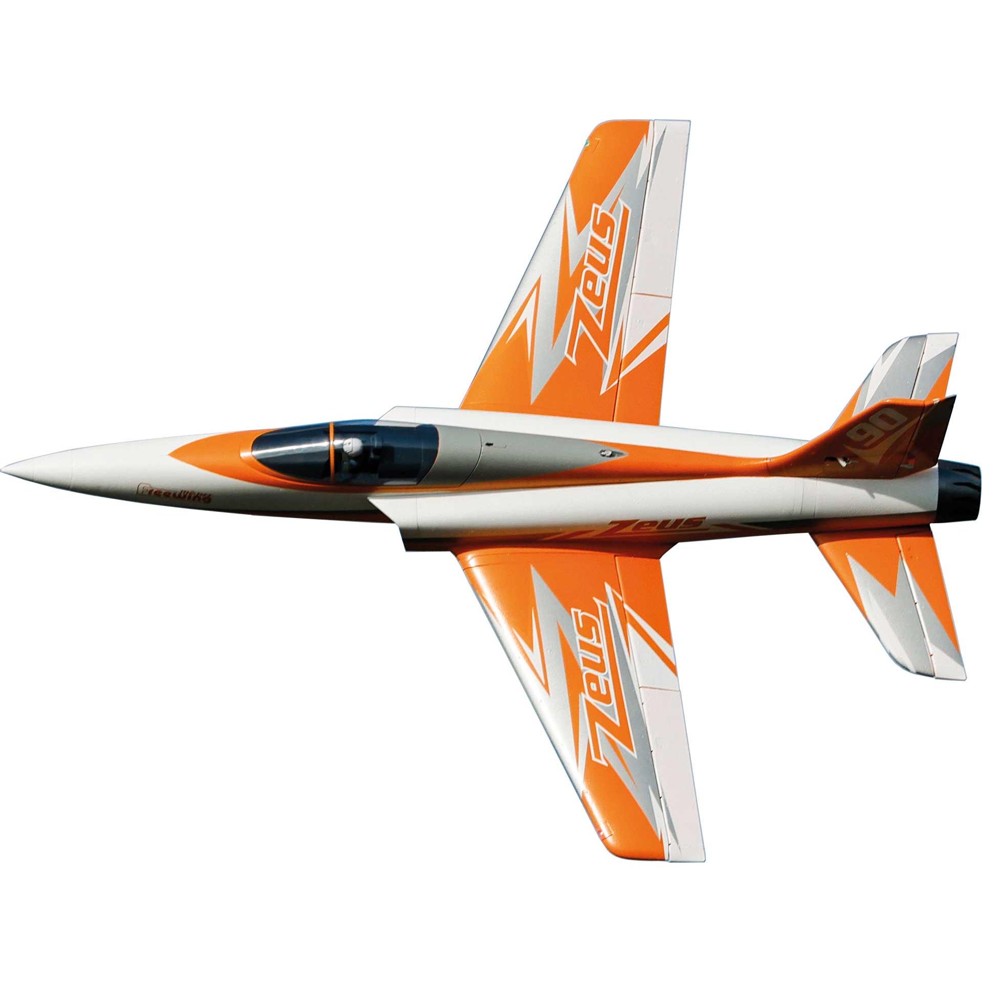Freewing Zeus 90mm PNP 8S Sport jet EDF (Orange) (Jet)