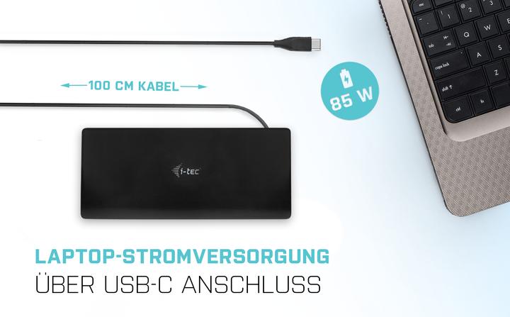 Actual product image i-tec USB-C Quattro Display Docking Station with Power Delivery 85 W - Wired - USB