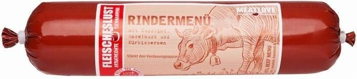 Actual product image Fleischeslust Classic wet food sausage beef menu with rumen 400 g (Adult, 16 pcs., 400 g)
