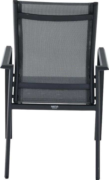Produktbild Siena Garden Tauro Stapelsessel, matt anthrazit Alu, Textilbezug royal-grey