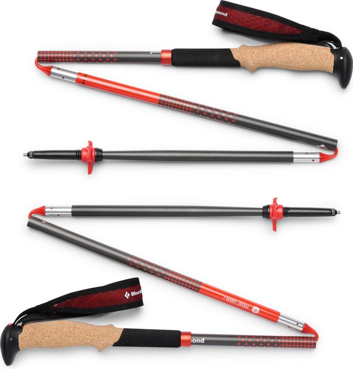 Immagine prodotto Black Diamond Treckingst?cke Pursuit Carbon Z (anthrazit/orange, 1 Paar, 130 cm) (130 cm)