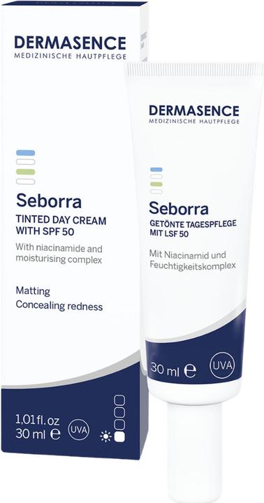 Produktbild Dermasence Seborra Getönte Tagespflege LSF50 (30 ml, Getönte Tagescreme, SPF 50)