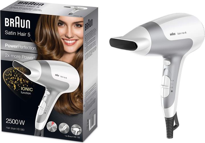 Actual product image Braun Satin Hair 5 HD 580 Power Perfection Solo