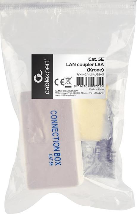 Actual product image Gembird CABLE ACC COUPLER LAN LSA/NCA-LSAU5E-01