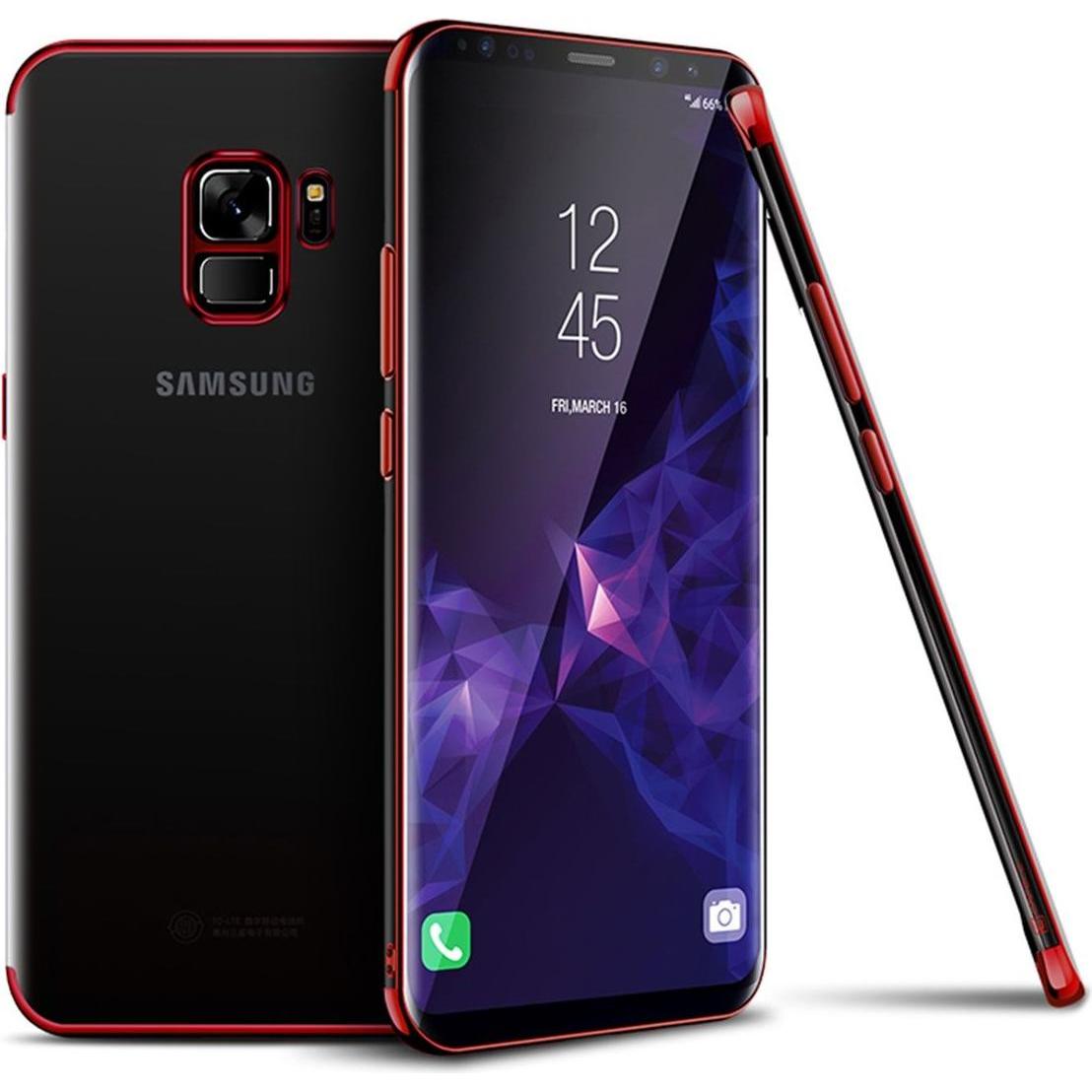 Thumbnail - König Design Handyhülle für Samsung Galaxy S9 Schutzcase Backcover Bumper Etuis Rahmen Rot (Samsung Galaxy S9+), Smartph...