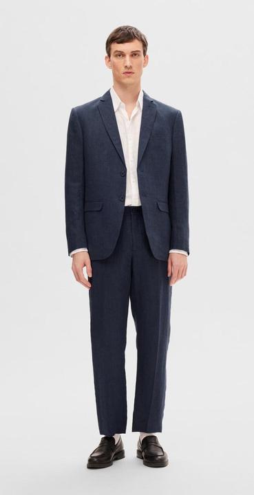 Actual product image Selected Regular fit linen blazer (54)