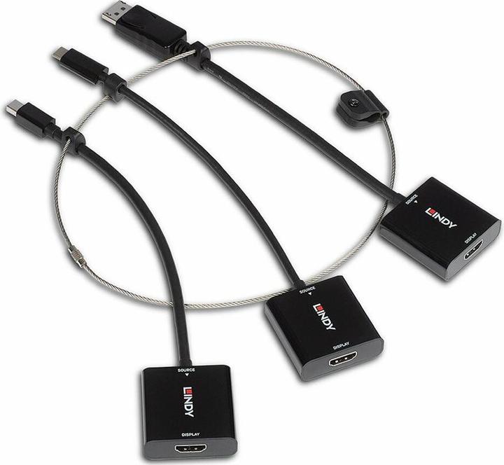 Produktbild Lindy Multi-AV to HDMI Converter Tether (USB Typ-C, HDMI, 4.20 cm)
