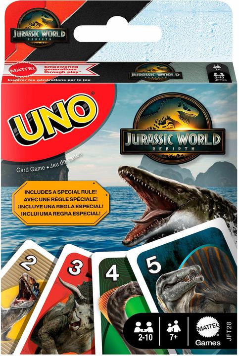 Produktbild UNO Uno Jurassic World 4 (Deutsch, Multilingual, 2 - 10 Spieler)