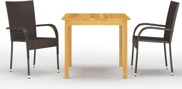 Produktbild vidaXL Garten-Essgruppe (85 x 85 x 74 cm)