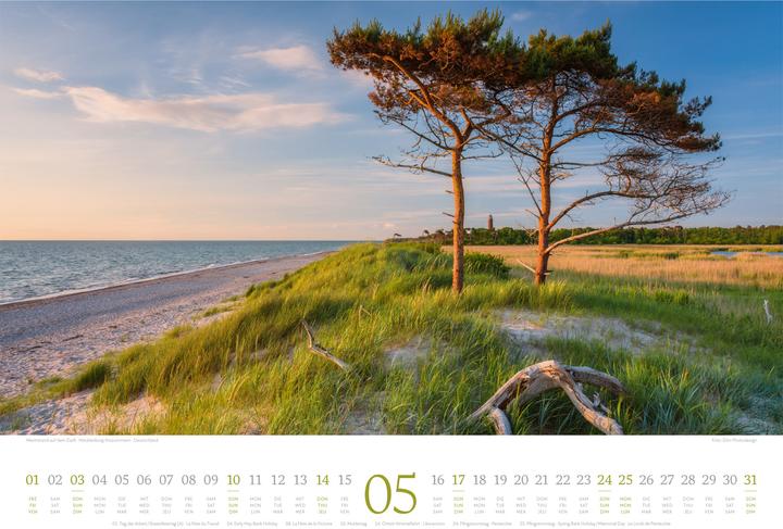 Image du produit Tage am Meer Kalender 2026 (45 x 33 cm, Couverture rigide, Anglais, Français, Allemand)
