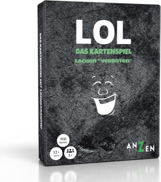 Immagine prodotto Anzen Spiele ANZEN - LOL Il gioco di carte - Risate vietate (Tedesco, 3 - 12 Giocatori)