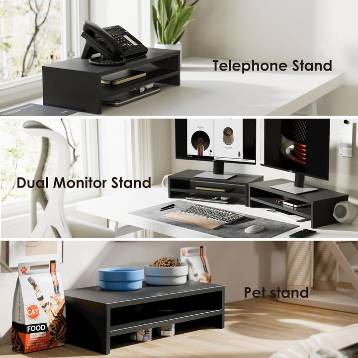 Actual product image Fitueyes Monitorständer mit 2 Ebenen und Stauraum