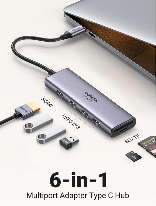 Immagine prodotto Ugreen CM511 (USB-C, 6 Porti)