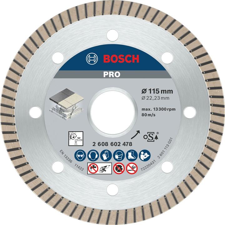 Produktbild Bosch Professional Zubehör PRO Ceramic Diamanttrennscheibe, 115 x 22,23 mm