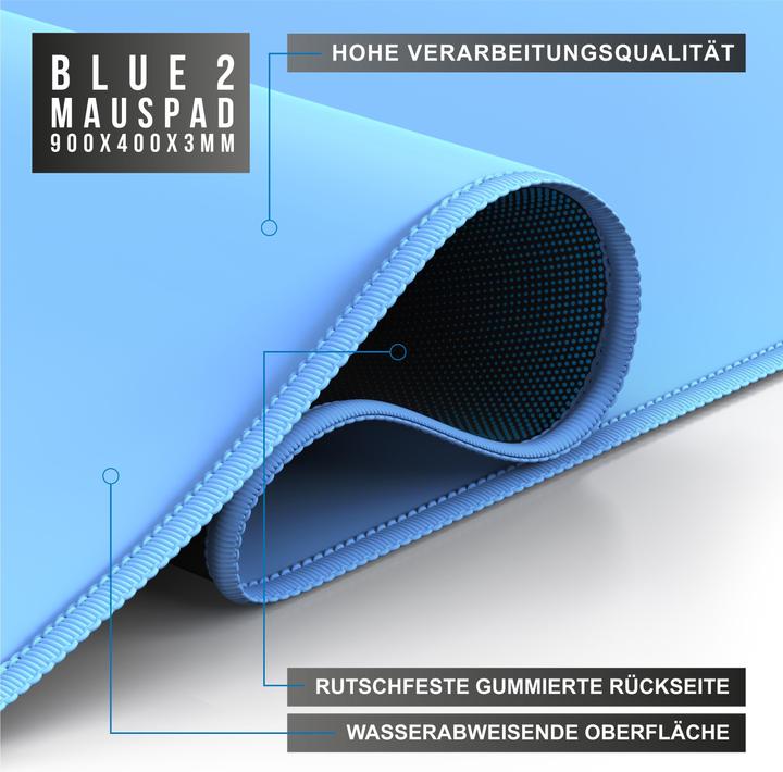 Image du produit CSL Tapis de souris de jeu, XXL, 900 x 400 x 3 mm, sous-mains, extra-large, lavable (XXL)