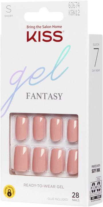 Actual product image KISS Gel Fantasy (Artificial nails, Rose, Transparent)
