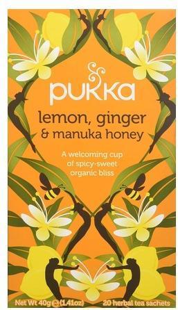 Image du produit Pukka Citron, gingembre et miel de Manuka (40 g)