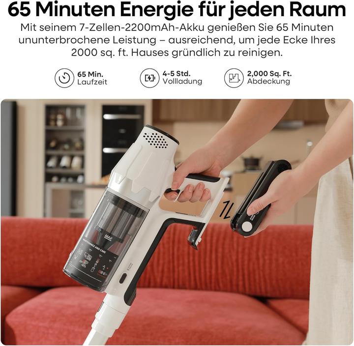 Produktbild ElecKeys Akkustaubsauger mit LED Display