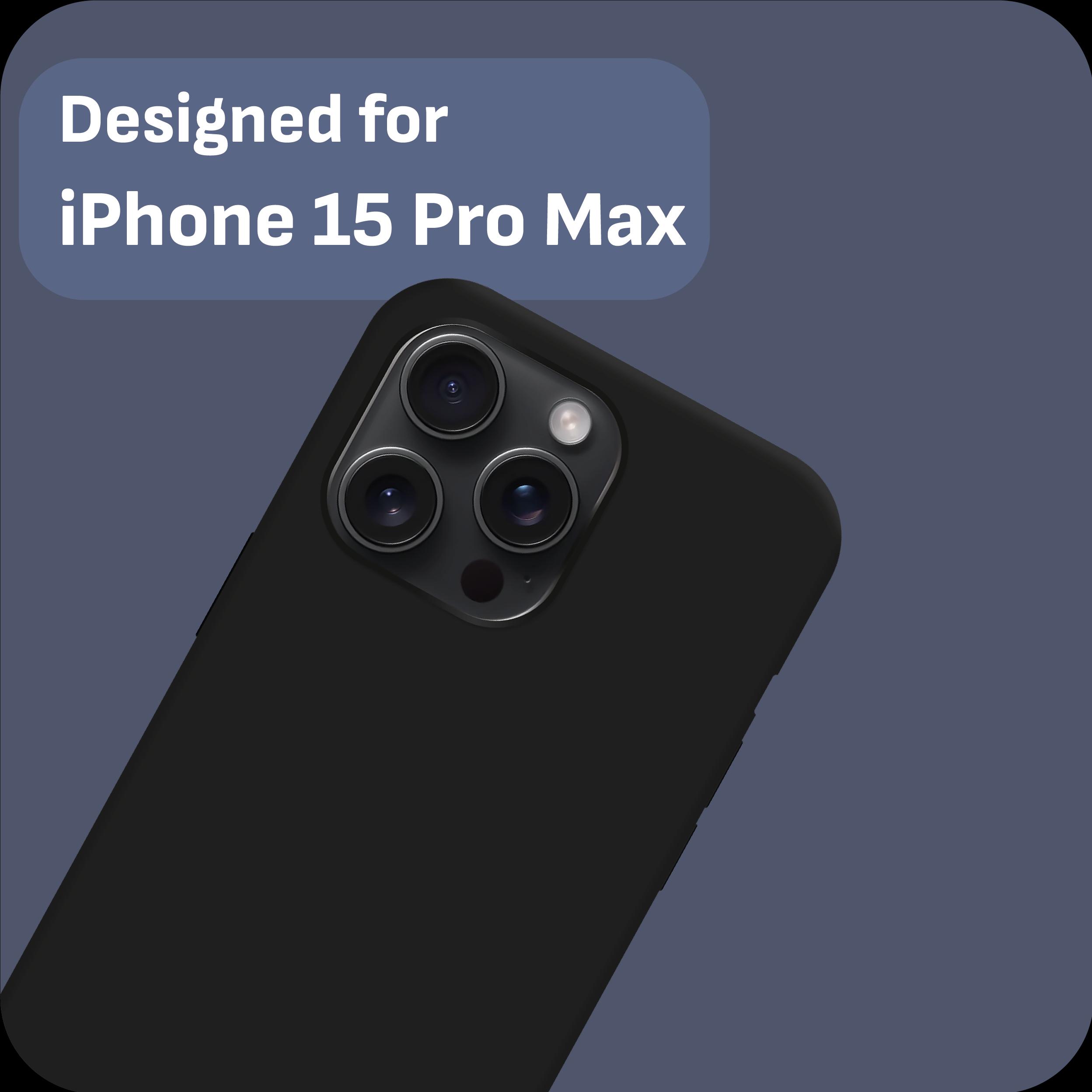 Thumbnail - Cazy Silikon Hülle Kompatibel mit iPhone 15 Pro Max - Soft TPU Schutz - (Apple iPhone 15 Pro Max), Smartphone Hülle, Sch...