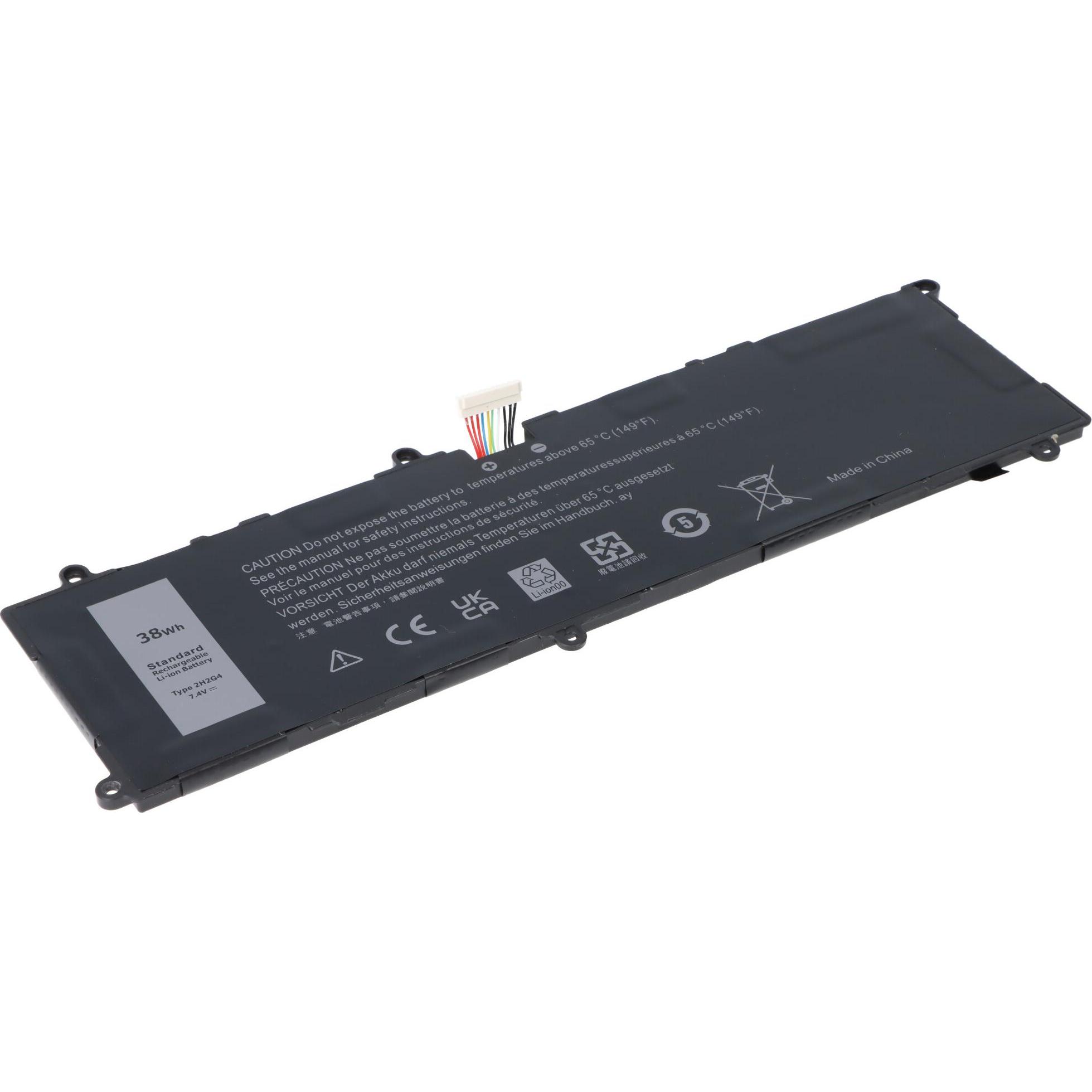 AccuCell Akku passend für Dell Venue 11 Pro 7140, Li-Polymer, 7,4V, 5135mAh, 38Wh (2 Zellen, 5135 mAh), Notebook Akku