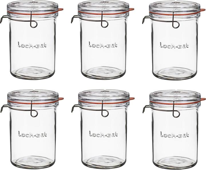 Luigi Bormioli Einmachglas 1000 ml (6 Stk., 1 l)