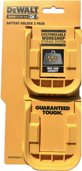 Actual product image DeWalt Zubehör DWST82820-0 TOUGHSYSTEM 2.0 DXL Batteriehalter - 2 Stück