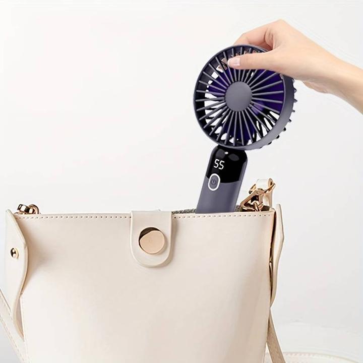 Immagine prodotto PhoneLook Mini ventilatore USB compatto e portatile con immagine a LED e pedana mobile