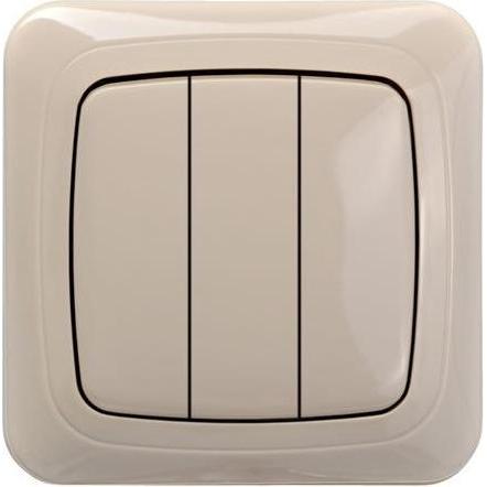 Liregus SWITCH UND. UNFR. 1+1+1 SAND, Taster + Schalter