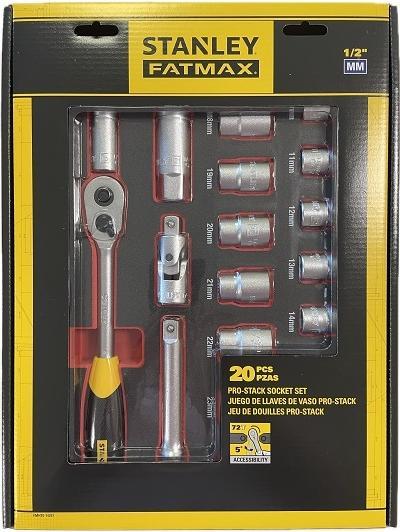 Actual product image Stanley Socket set T-STAK 1/2 insert, 48 pieces