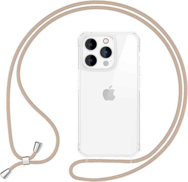 Custodia IPhone 13 Pro Con Cordino Da Collo – Silicone Morbido, Colori Vivaci, Pratica E Sicura (Rosa)