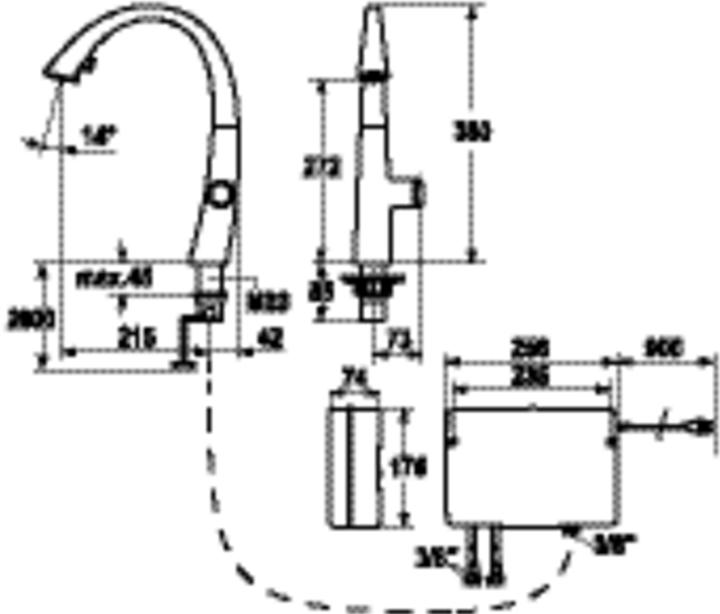 Actual product image KWC ZOE touch light PRO