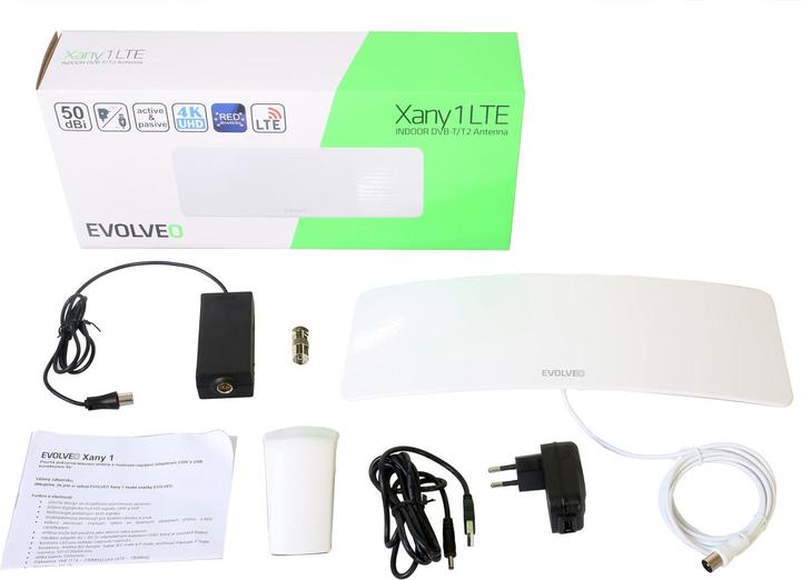 Actual product image Evolveo Xany 1 LTE television antenna Indoor 50 dB (Indoor antenna, DVB-T / -T2)