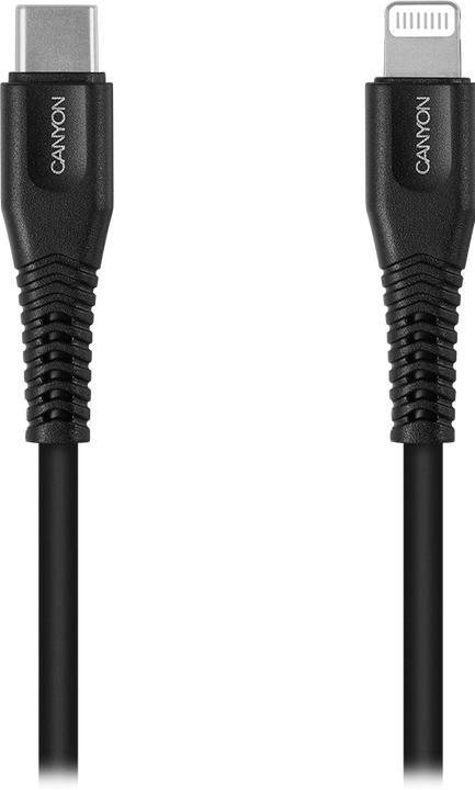 Produktbild Canyon MFI-4 Type C Cable To MFI Lightning for Apple, PVC Mouling,Functionwith full feature( data t (1.20 m, USB 3.2 Gen 1, 18 W)