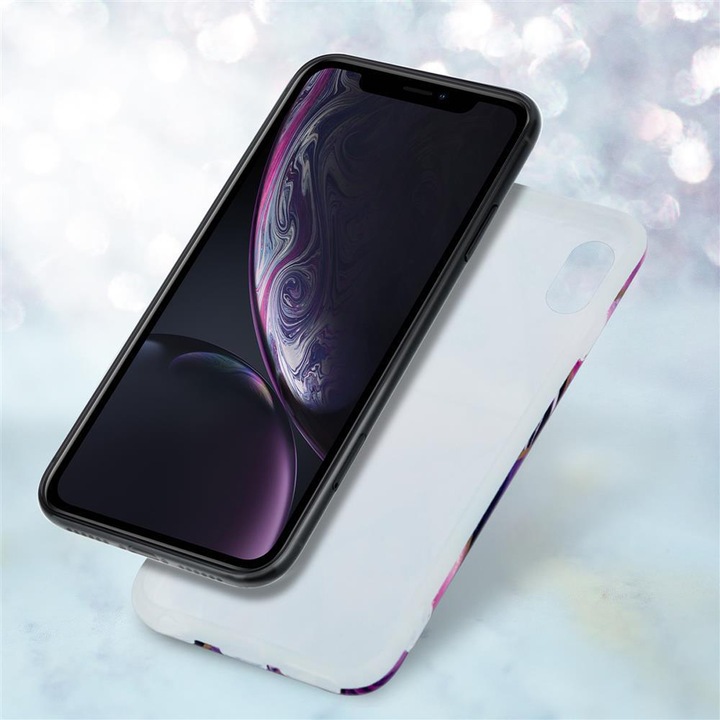 Produktbild Cadorabo IMD TPU Bunter Marmor Cover (Apple iPhone XR)
