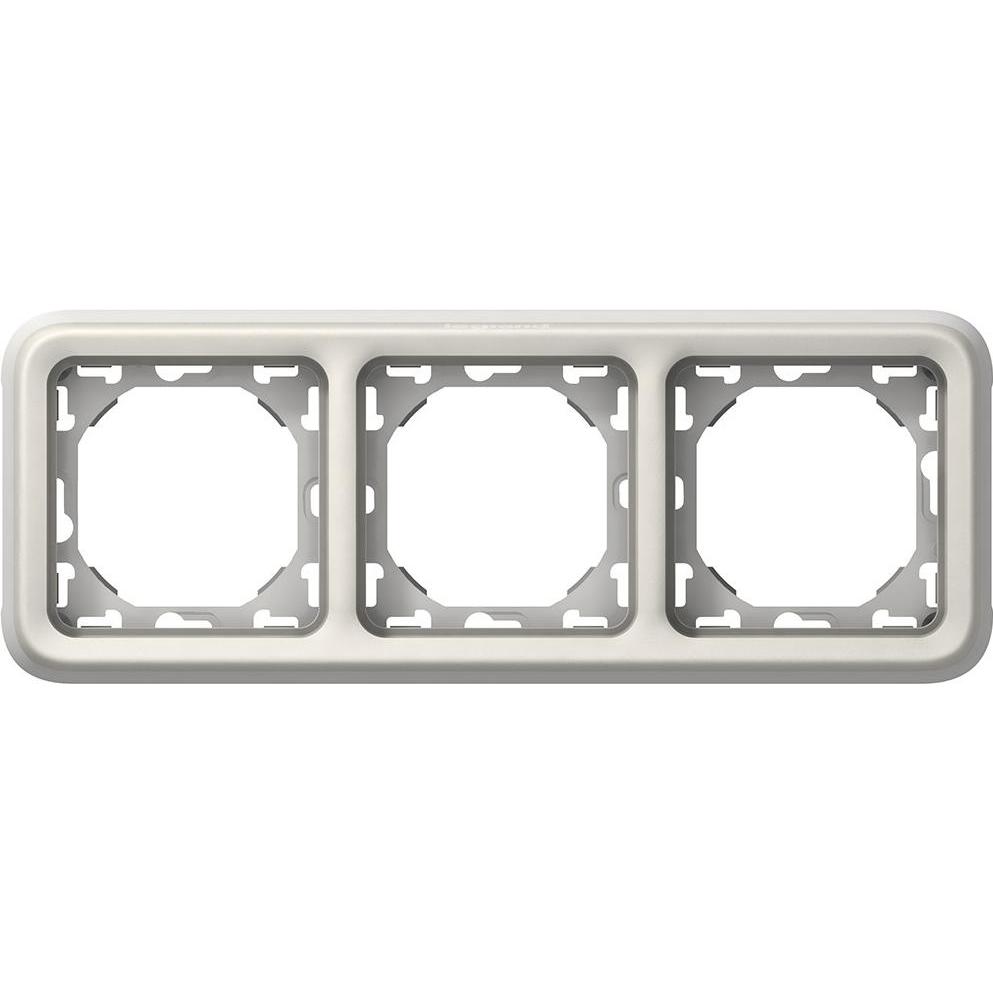 Legrand, Zubehör Schalterprogramm, PLEXO55 Rahmen 3-fach horizontal weiss/ecru (069698)