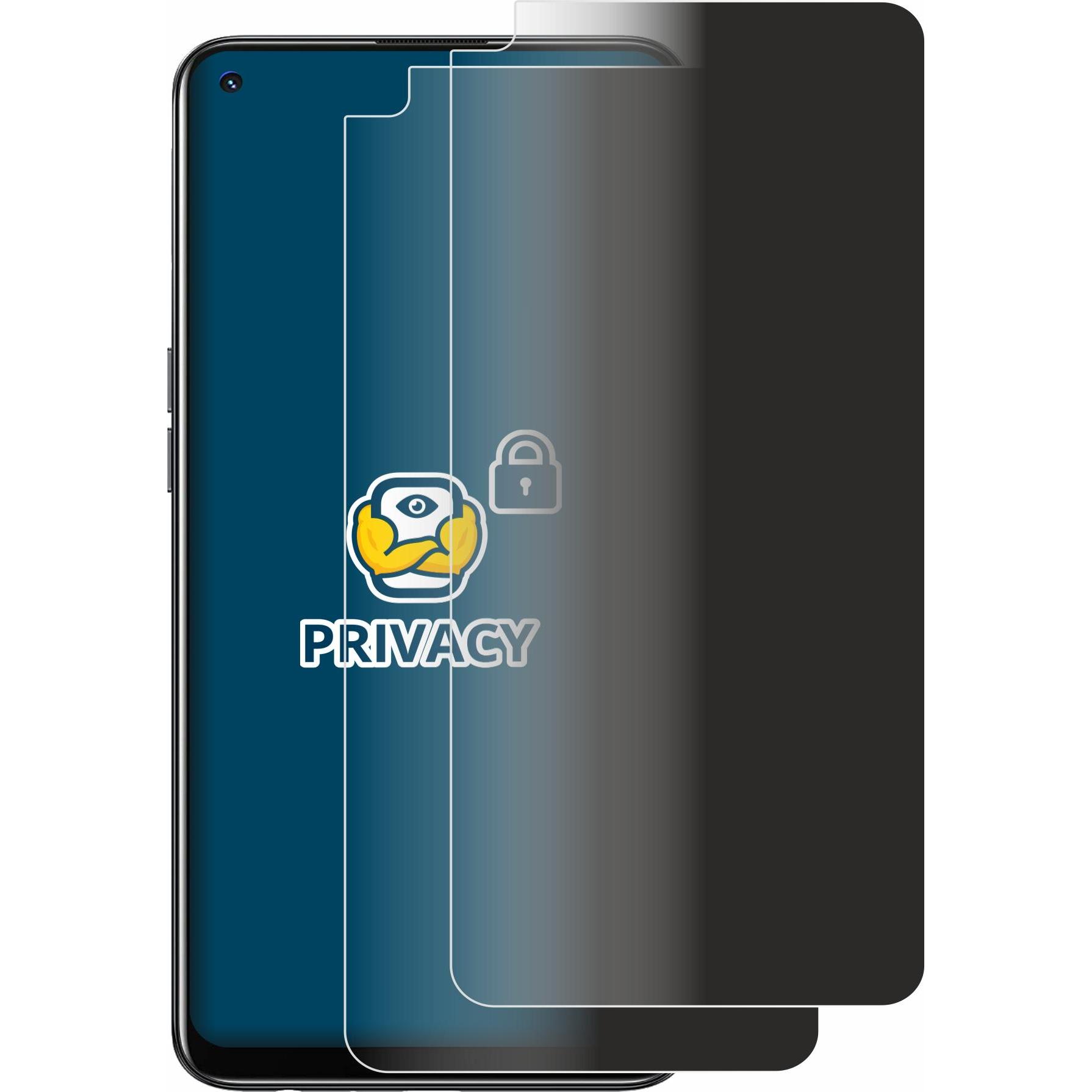 Thumbnail - BROTECT Sichtschutzfolie Anti-Spy Privacy Folie Blaulicht-Schutz (2 Stück, Oppo A94 5G), Smartphone Schutzfolie, Blau