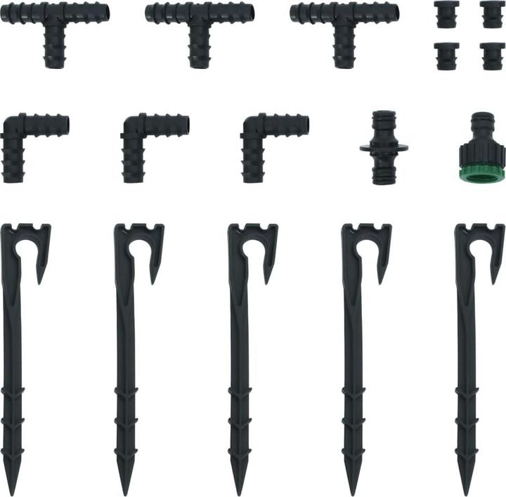 Produktbild vidaXL Tropfschlauch 0,6" 10 m Gummi (10 m, 12 mm)