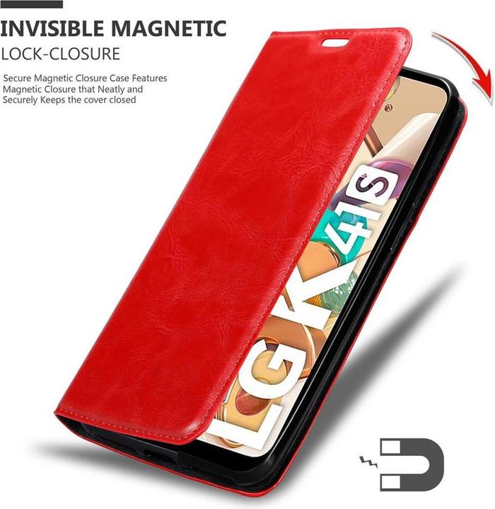 Productafbeelding Cadorabo Boek Onzichtbare Magneethoes (LG KQ51)